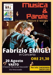 Locandina Fabrizio Emigli in concerto