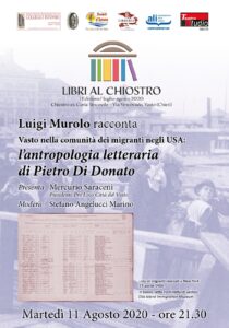 Locandina "L'antropologia letteraria di Pietro Di Donato"