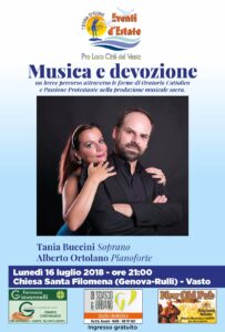 Locandina concerto musica e devozione